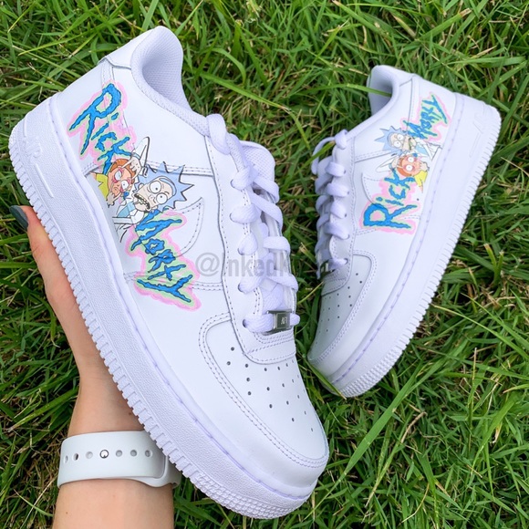 rick and morty nike air force